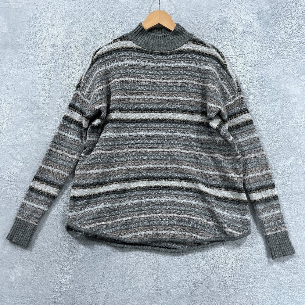 American Eagle Outfitters Sweater Small Womens Mock Neck Striped Hippie Retro